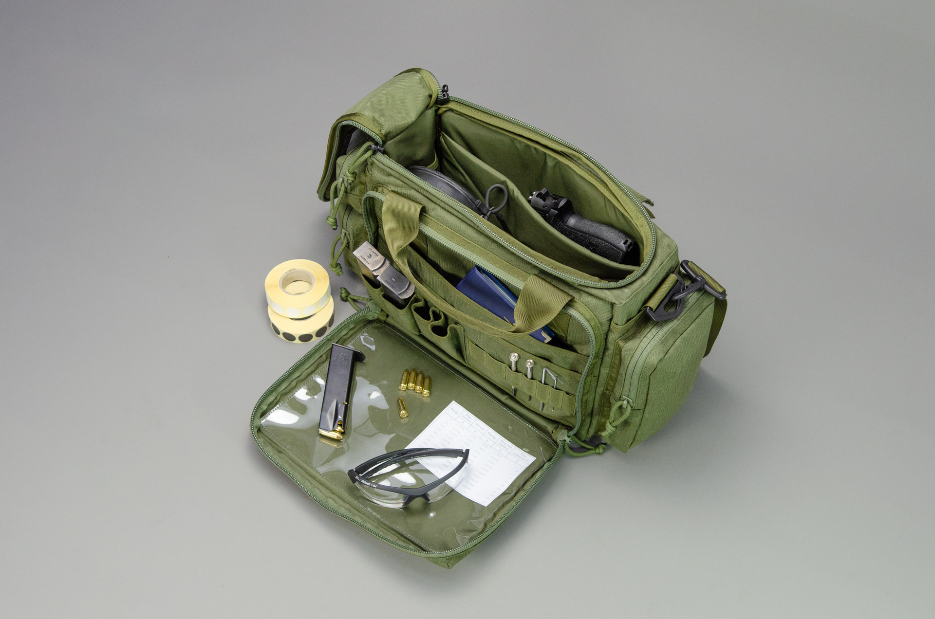 Hochwertiger Range Bag für Kurzwaffen, Munition, Zubehör